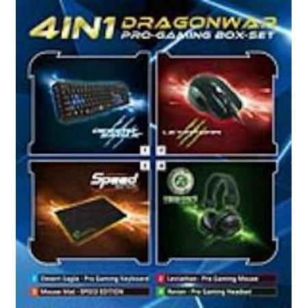 Dragonwar 4 in 1 Pro Gaming Box Set Qwerty