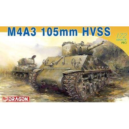 Dragon - 1/72 M4a3 105mm Sherman Hvss (4/20) * - DRA7313