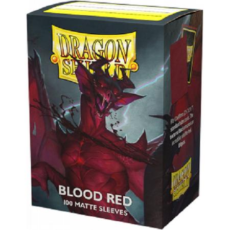 Dragonshield 100 Box Sleeves Matte Blood Red