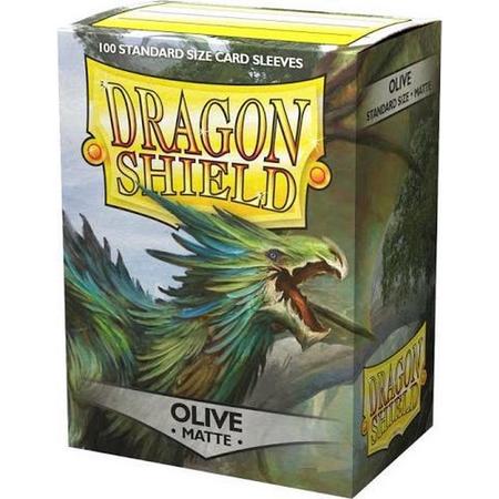 Dragonshield 100 Box Sleeves Matte Olive