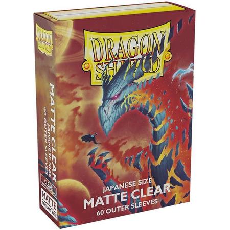 TCG Sleeves Matte Outer Dragon Shield - Clear (Japanese Size) SLEEVES