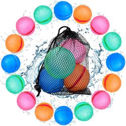 DreamGoods Herbruikbare Waterballonnen - 16 Stuks - Zelfsluitend - Duurzaam - Waterspeelgoed - Buitenspeelgoed