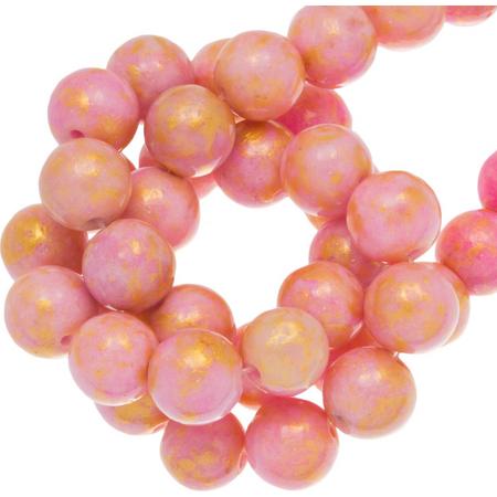 Mashan Jade Kralen (6 mm) Pink (63 stuks)