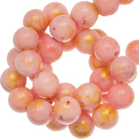 Mashan Jade Kralen (8 mm) Soft Pink (52 stuks)