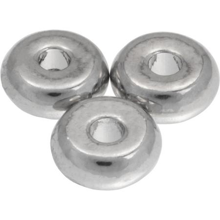 Metalen Kralen (6 mm) Antiek Zilver (40 Stuks)