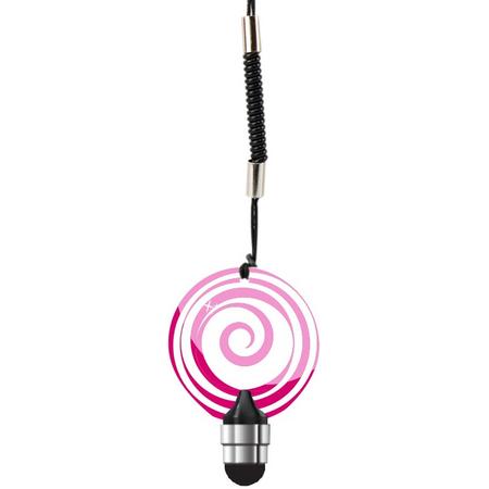 Dresz Stylus Touchscreen Lollipop 4 Cm Wit/roze