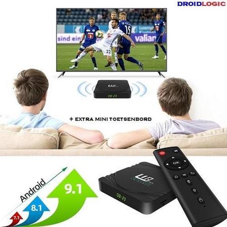 Android tv box Android 9 / IPTV Box 4K / Mediaplayer voor Tv 4K / Kodi Tv Box 2020 Mediaspeler 16GB