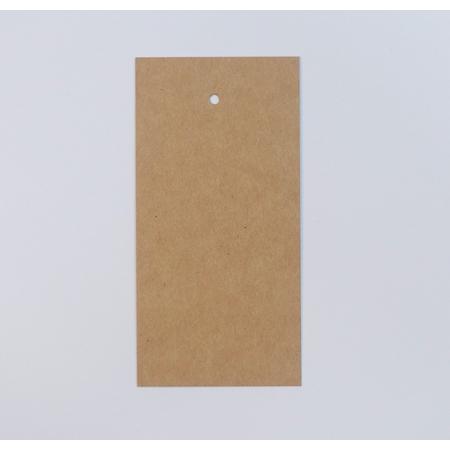 Blanco prijskaartjes kraft papier 600 stuks - 10x5cm