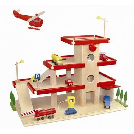 Dudu Toys Garage Groot met Lift, rood
