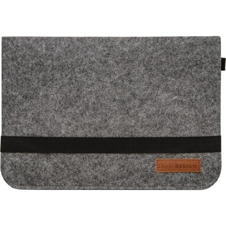 13.3 Vilten laptoptas 35x24 cm Tablet Cover MacBook Pro Air iPad Surface Grey Grijs