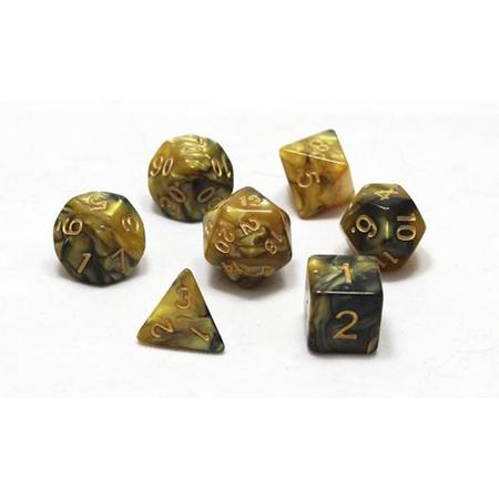 Dice Marble Gold