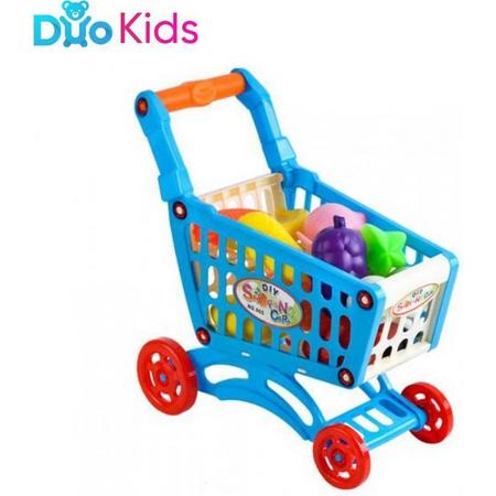 Duo Toys - Doe zelf boodschappen! - Winkelwagen Speelgoed Meisjes / Jongens - Shoppen Eten - Kinderen Winkelwagentje - boodschappenwagen