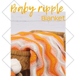 Baby Ripple Blanket Orange