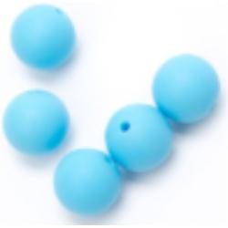 Durable Siliconen Kraal 12mm Blauw (298) 5 stuks