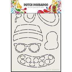 Dutch Doobadoo Card Art Zomerkleding Beer A5 470.713.801 (07-20)