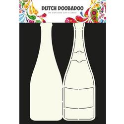Dutch Doobadoo Dutch Card Art Stencil Champagnefles  A4 470.713.602