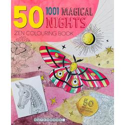 Dutchbook - Kleurboek voor volwassen - Zen kleurboek 1001 Magical nights - Kleurboek voor volwassenen - 1001 nachten - Kleurboeken