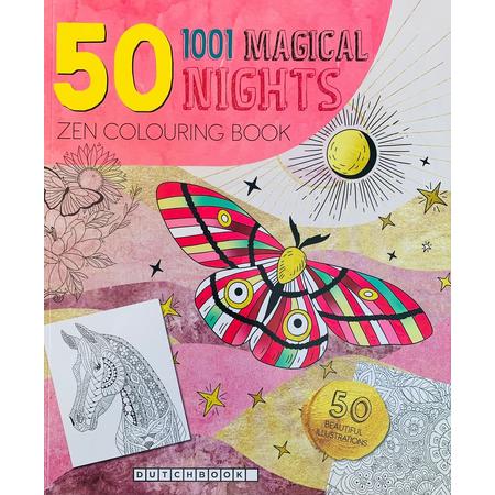 Dutchbook - Kleurboek voor volwassen - Zen kleurboek 1001 Magical nights - Kleurboek voor volwassenen - 1001 nachten - Kleurboeken