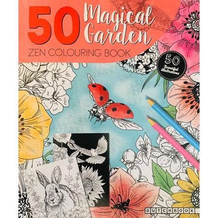Dutchbook - Kleurboek voor volwassen - Zen kleurboek Magical garden - Kleurboek voor volwassenen - Magische natuur - Kleurboeken