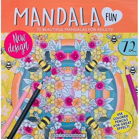Mandala - Bij - Kleurboek voor volwassen - Mandalas - 72 kleurplaten - Kleurboek voor volwassenen - Kleurboeken
