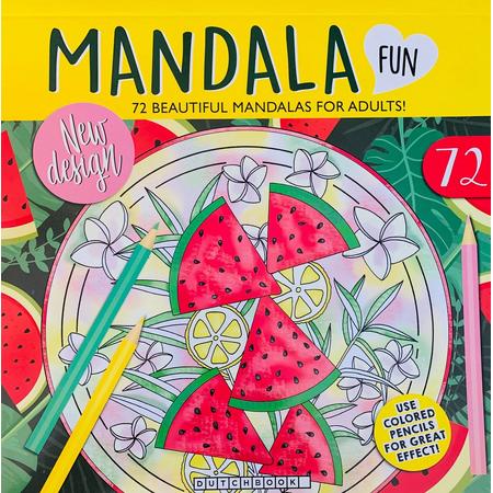 Mandala - Meloen - Kleurboek voor volwassen - Mandalas - 72 kleurplaten - Kleurboek voor volwassenen - Kleurboeken