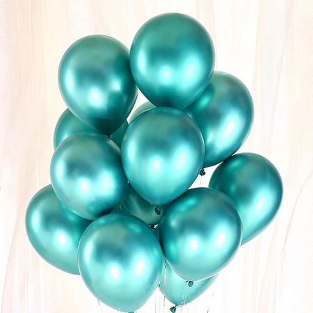 50 luxe metallic ballonnen - Groen metallic - Luxe uitstraling, premium kwaliteit