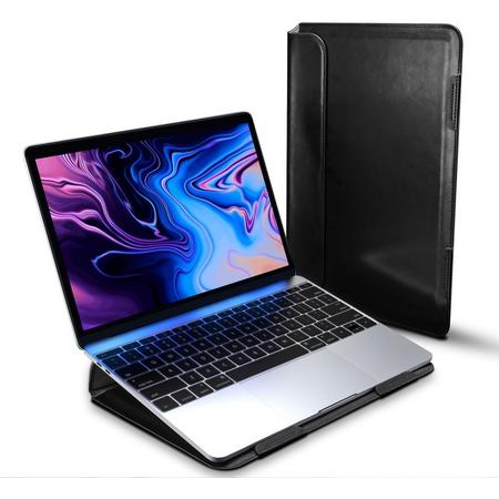 Dux Ducis - Sleeve hoes met standfunctie - MacBook 15 inch - Zwart