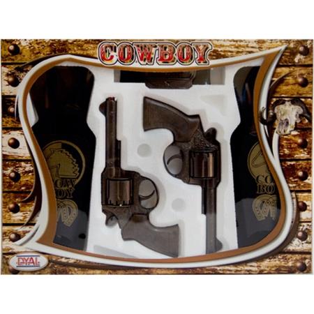 Dyal speelgoed set - Cowboy set deluxe: Cowboy met 12 shots pistolen
