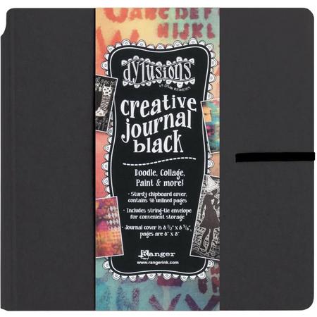 Dylusions Dyan Reaveleys Creative Square Black Journal 8