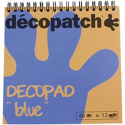 Décopatch Decopad schrijfblok & schrift 48 vel Beige, Zwart, Blauw