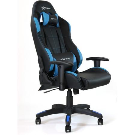 E-Win Bureaustoel, Gamestoel / Gaming Stoel, Racestoel / Racing Stoel, Calling Series Gaming Chair - Blauw