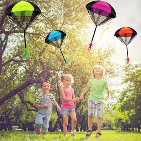Hand gooien Mini Play Parachute Paratrooper buiten Spelkamer educatief speelgoed van de kinderen Kleur Groen