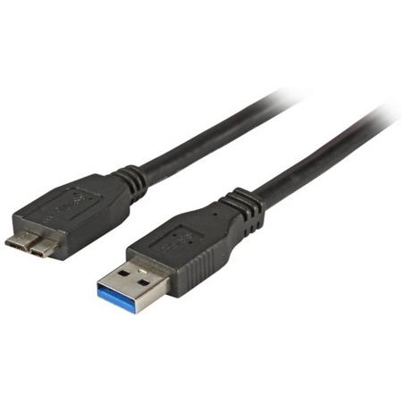 EFB Elektronik USB 3.0 A / Micro B 1.8m 1.8m USB A Micro-USB B Mannelijk Mannelijk Zwart USB-kabel