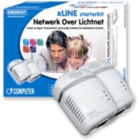 Eminent EM8013 xLINE starter kit - Network over mains 85Mbit/s netwerkkaart & -adapter
