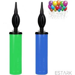 ESTARK® Met Opzetstuk - Ballonnenpomp - Ballon - Ballonnen Pomp - 4 Kleuren - Ballonpomp - Balloons Pump - Ballonnenpomp