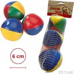  ® Professionele Jongleerballen - Ø 6cm - Set 3 stuks Hoge Kwaliteit - Jongleer Ballen Set - Juggling balls - Circusballen - 3 x Jongleer Bal - Met Opbergzak - Jongleerballen 6cm