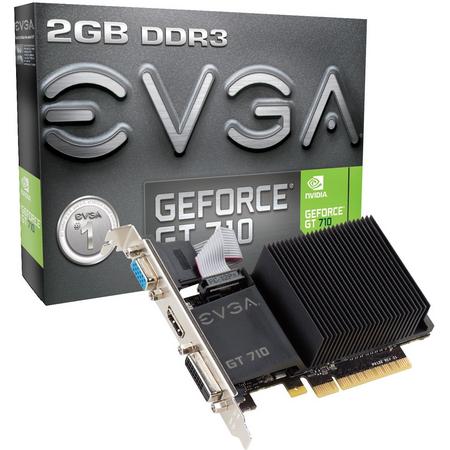 EVGA 02G-P3-2712-KR GeForce GT 710 2GB GDDR3 videokaart