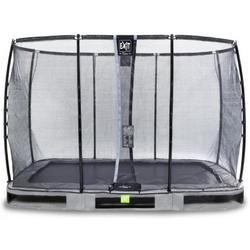   Elegant Premium inground trampoline 214x366cm met Deluxe veiligheidsnet - grijs
