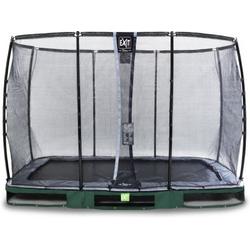   Elegant Premium inground trampoline 214x366cm met Deluxe veiligheidsnet - groen