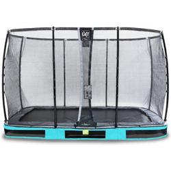  Elegant Premium inground trampoline 244x427cm met Deluxe veiligheidsnet - blauw