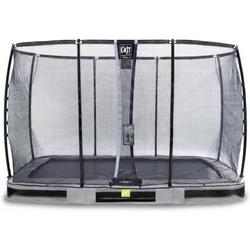   Elegant Premium inground trampoline 244x427cm met Deluxe veiligheidsnet - grijs