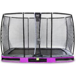   Elegant Premium inground trampoline 244x427cm met Deluxe veiligheidsnet - paars