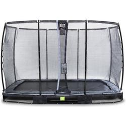   Elegant Premium inground trampoline 244x427cm met Deluxe veiligheidsnet - zwart
