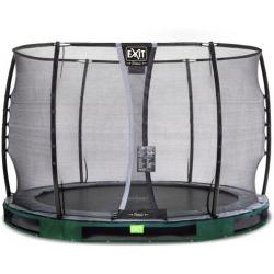   Elegant Premium inground trampoline ø305cm met Deluxe veiligheidsnet - groen
