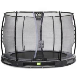   Elegant Premium inground trampoline ø305cm met Deluxe veiligheidsnet - zwart