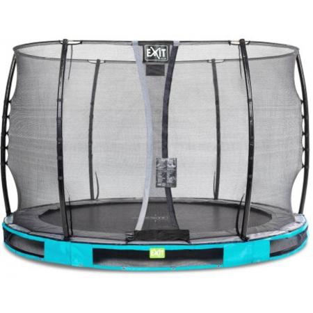 EXIT Elegant Premium inground trampoline ø305cm met Economy veiligheidsnet - blauw