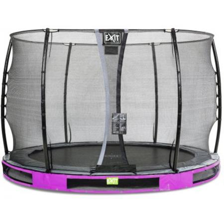 EXIT Elegant Premium inground trampoline ø305cm met Economy veiligheidsnet - paars
