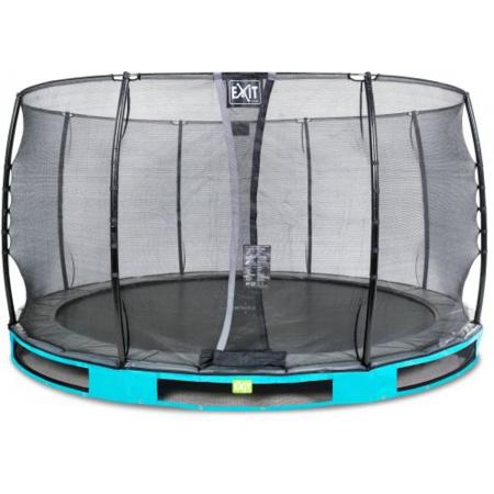 EXIT Elegant Premium inground trampoline ø366cm met Economy veiligheidsnet - blauw