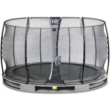 EXIT Elegant Premium inground trampoline ø366cm met Economy veiligheidsnet - grijs