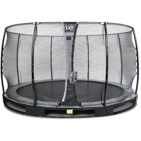 EXIT Elegant Premium inground trampoline ø366cm met Economy veiligheidsnet - zwart